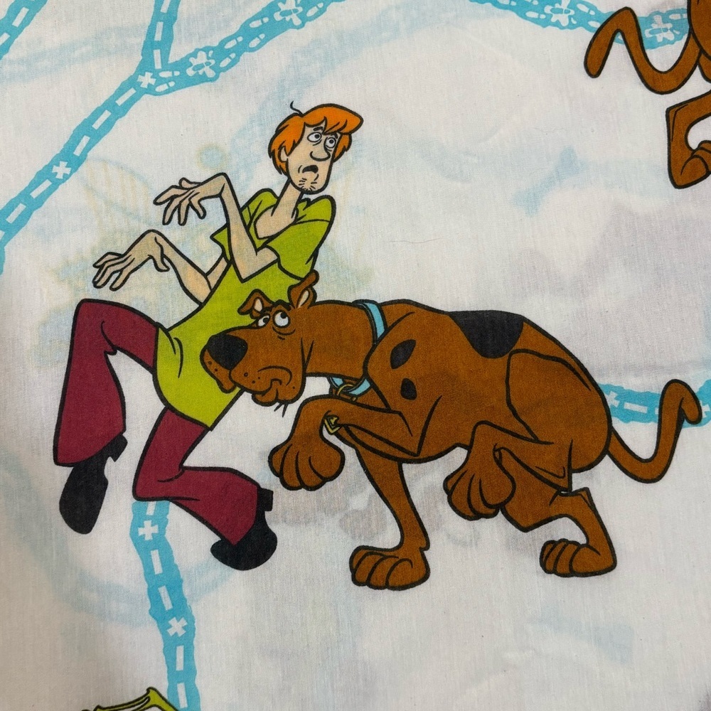 Scooby Doo Full Flat Sheet Vintage Y2K - Picture 6 of 7
